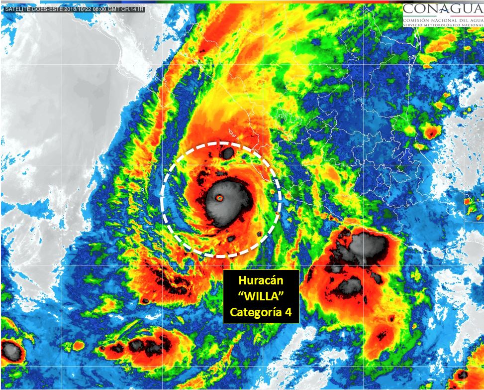 Huracán ‘Willa’ y bajas temperaturas afectarán al país