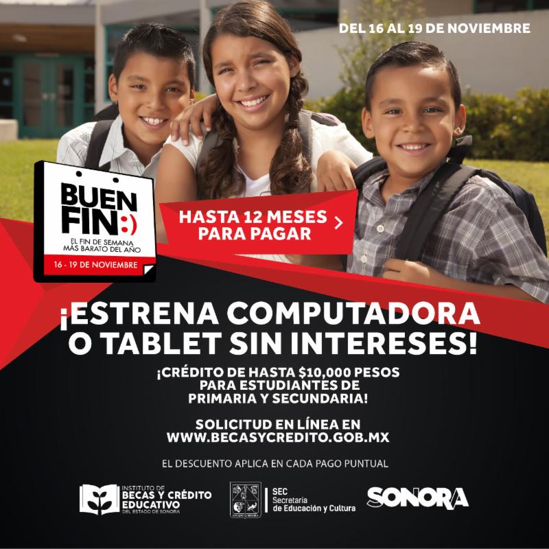 Se suma Instituto de Becas y Crédito Educativo al Buen Fin