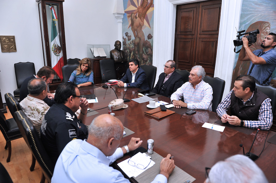 Preside gobernadora Pavlovich reunión de seguridad