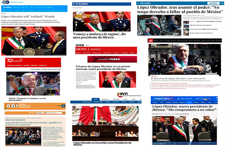 Prensa internacional destaca posesión de López Obrador