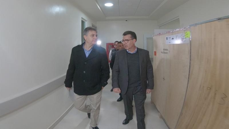 Supervisan avances del nuevo Hospital General de Magdalena de Kino