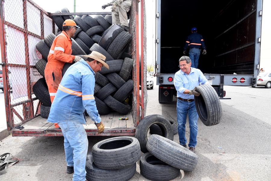 Exitoso primer “Llantatón” del año a cargo de Servicios Públicos Municipales