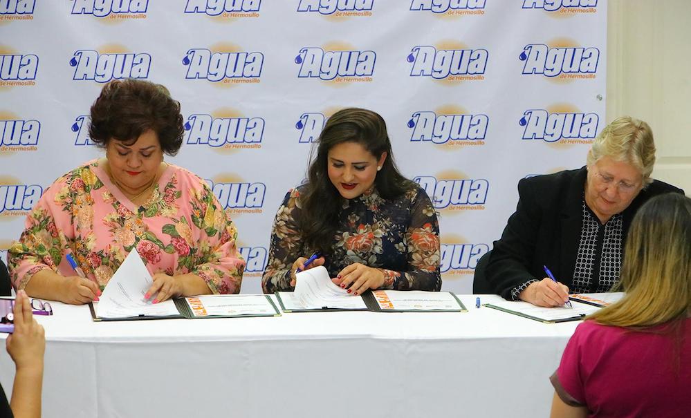 Firman convenio de colaboración entre Agua de Hermosillo y el ISM