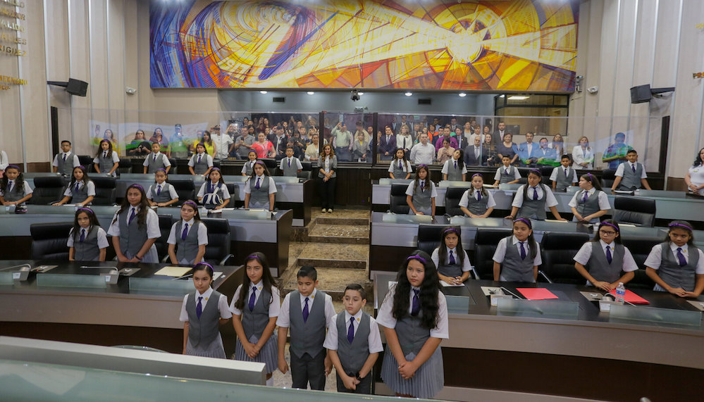 Piden diputados infantiles seguridad en materia de protección civil en escuelas