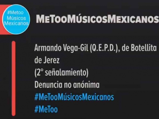 #MeTooMúsicosMexicanos bajó el telón y cierra la cuenta de denuncias