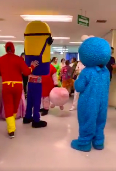 Princesas y Súper Heroes visitan al HIES