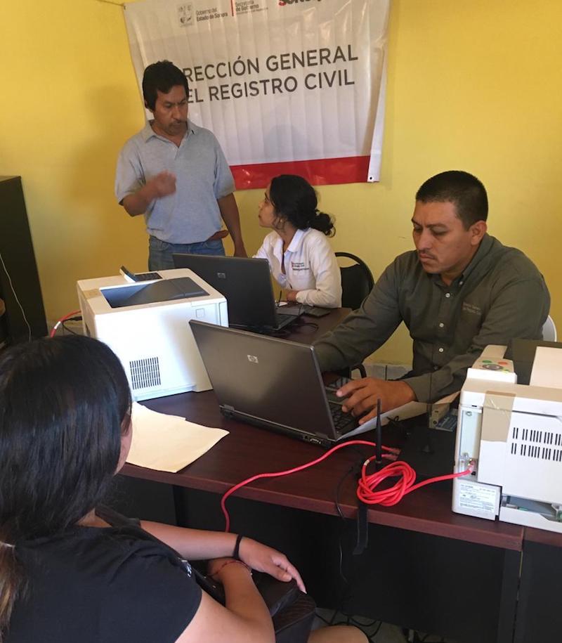 Lleva Registro Civil servicios gratuitos a Bahía de Kino