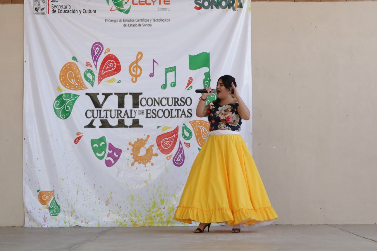 Realiza CECyTE Sonora XII Concurso Cultural y de Escoltas de Bandera
