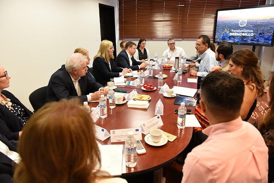 Comparten experiencias de Hermosillo con representantes de la Unión Europea