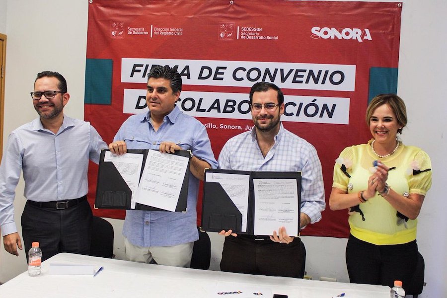 Firman convenio titulares de Secretaría de Gobierno y Sedesson