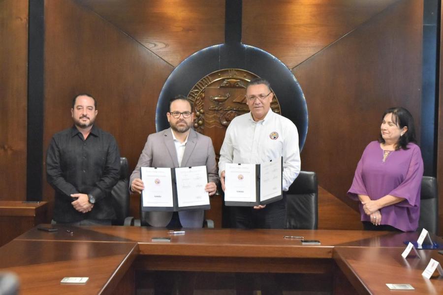 Firman acuerdo UNISON y la SSP para erradicar casos de violencia