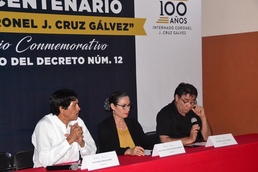 Recuerdan aniversario 104 del Decreto que crea al Internado Coronel J. Cruz Gálvez