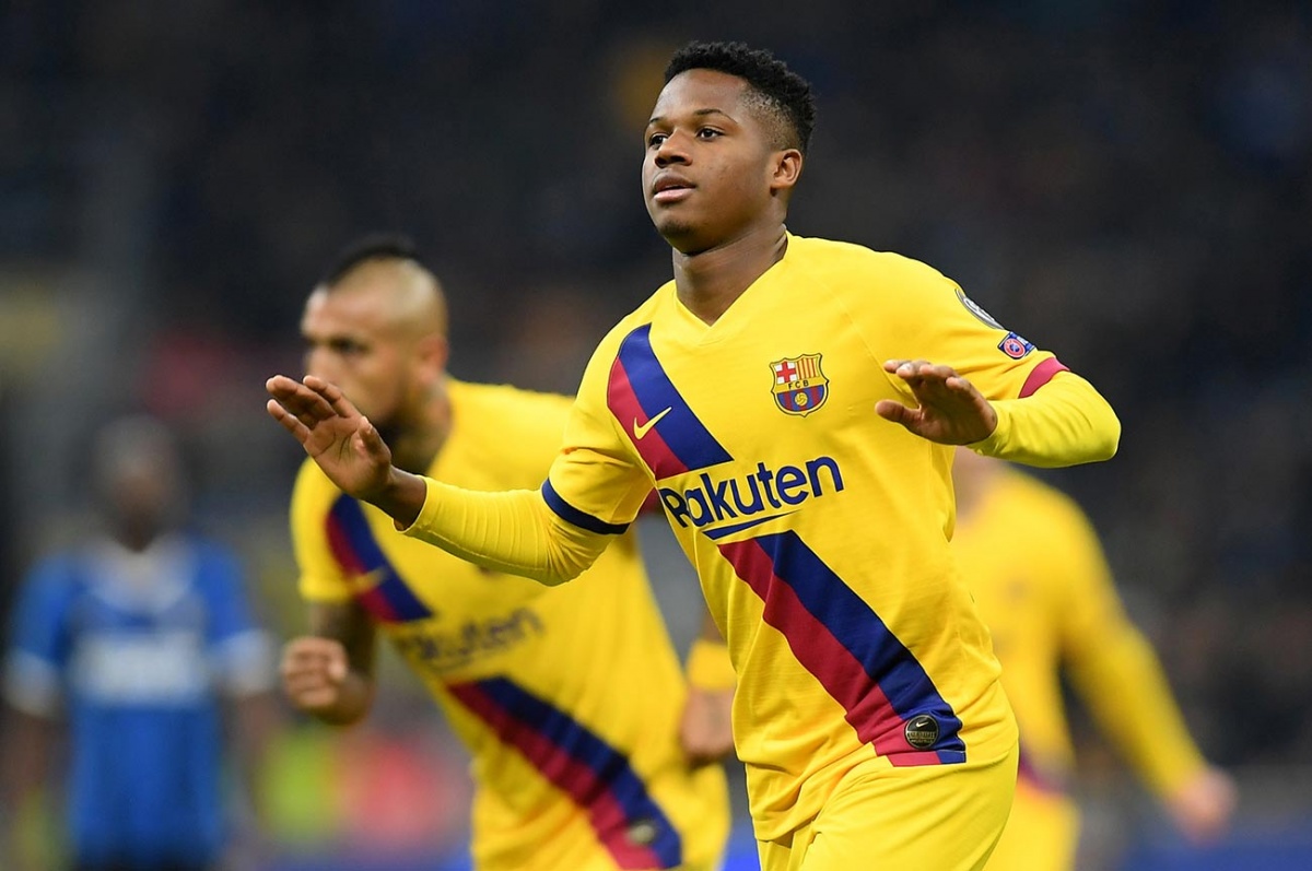 Ansu Fati hace historia en Champions y elimina al Inter