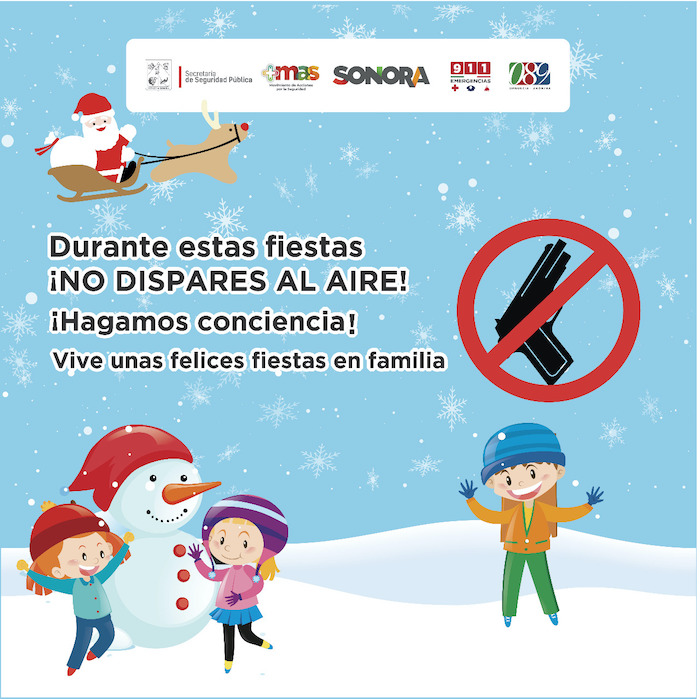 SSP concientiza a población sobre riesgos de realizar disparos al aire y uso de pirotecnia