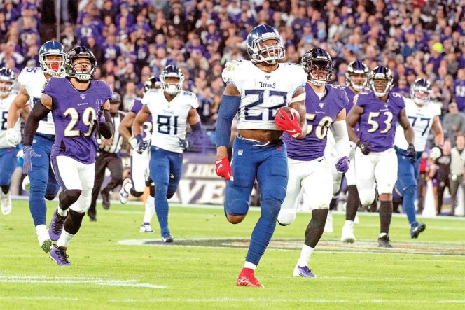 Los Titanes derrotan a Baltimore, el gran favorito
