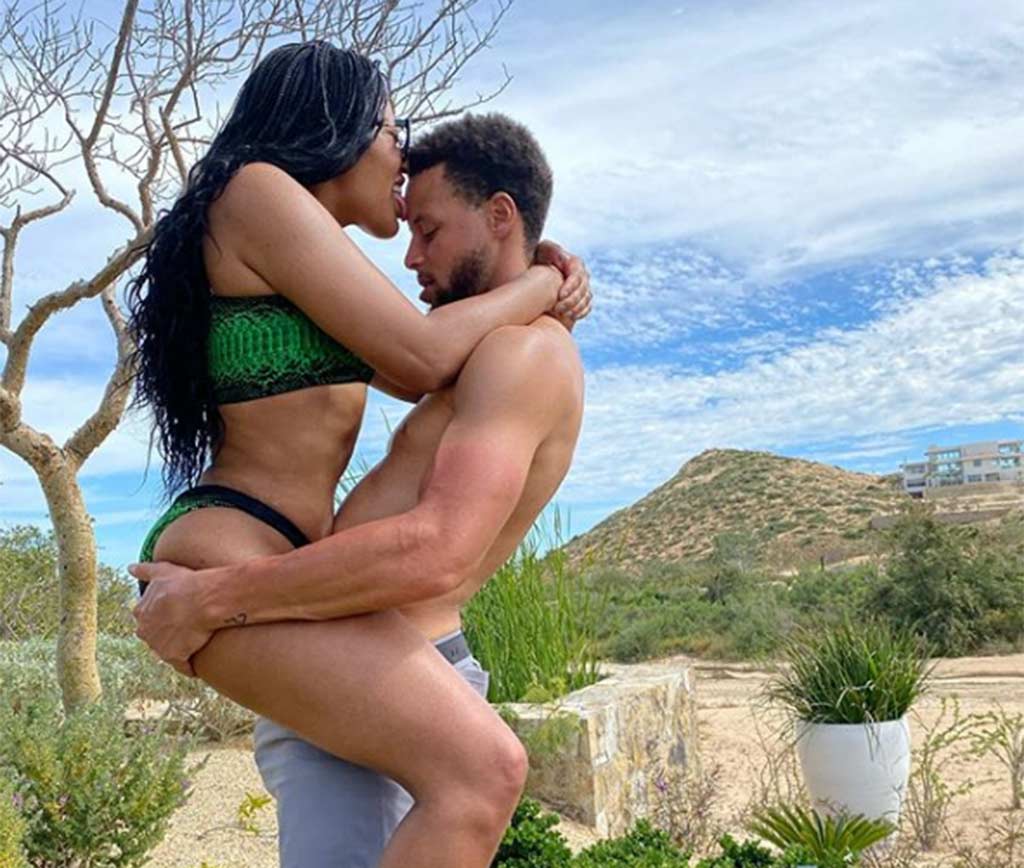 Polémica pose de Stephen Curry y su esposa