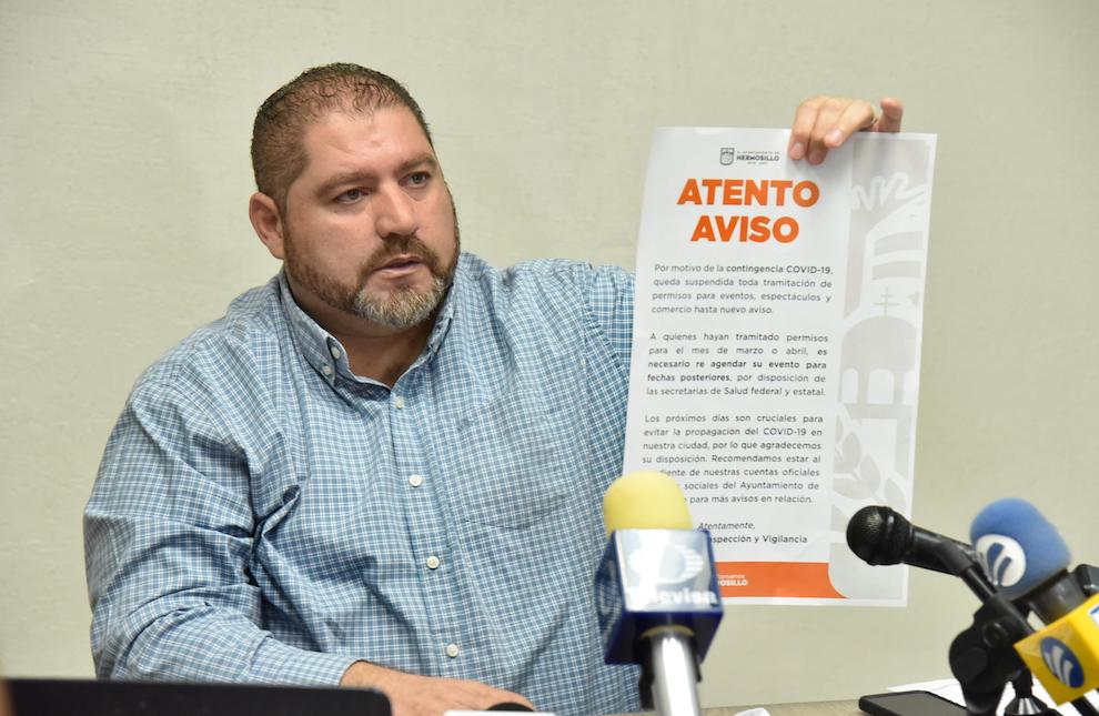 Se posponen eventos masivos durante contingencia del Coronavirus: Inspección y Vigilancia