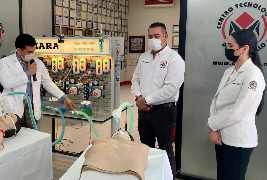 Presentan ingenieros sonorenses una máquina automatizada de respiración asistida (MARA) Presentan ingenieros sonorenses una máquina automatizada de respiración asistida (MARA)