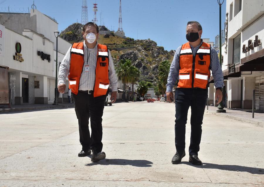Avanza 90% rehabilitación de calle Matamoros en Centro de Hermosillo Avanza 90% rehabilitación de calle Matamoros en Centro de Hermosillo