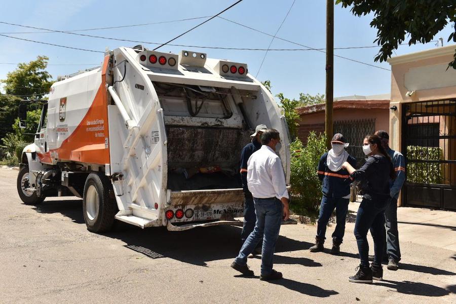 Supervisa Celida López trabajos de sanitización y recolección de basura