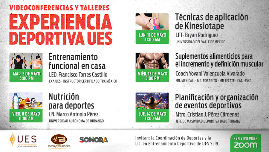 Presenta UES ciclo de videoconferencias deportivas Presenta UES ciclo de videoconferencias deportivas