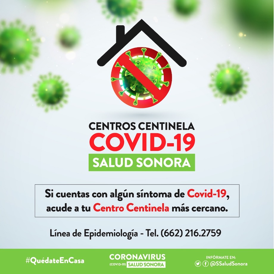 Llama Salud Sonora a acudir a Centros Centinela ante síntomas de Coronavirus