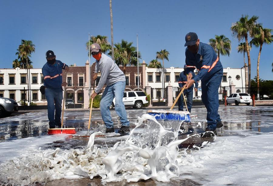 Avanza Gobierno de Hermosillo con la limpieza profunda de espacios públicos de la ciudad