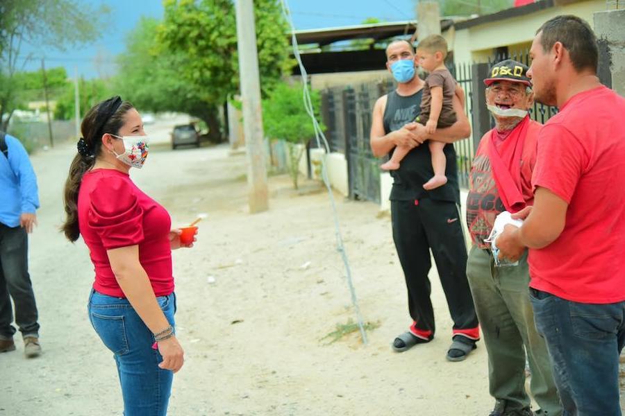 Entrega alcaldesa Celida López obra en centro comunitario de la colonia Palo Verde