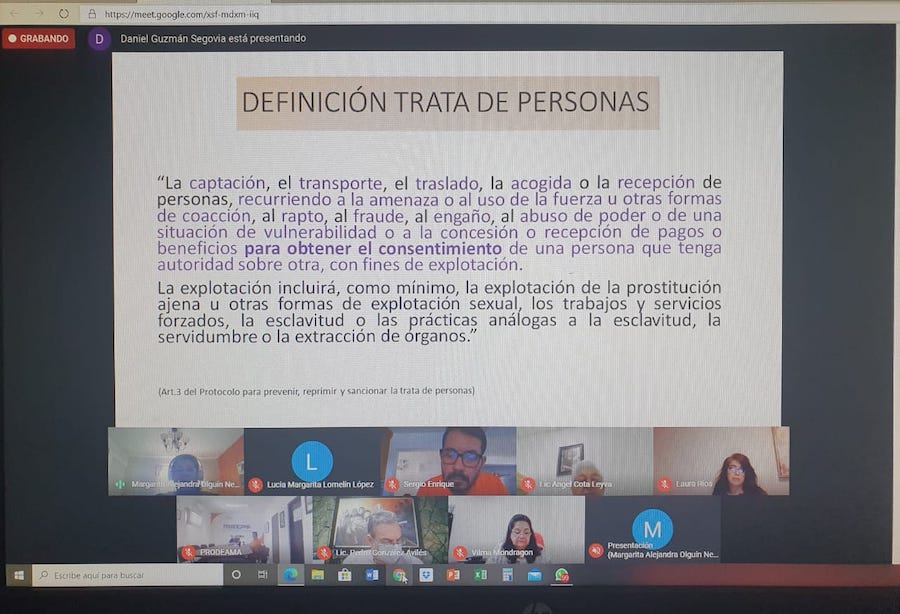 Capacitan a empleadas y empleados de gobierno en prevención de trata de personas