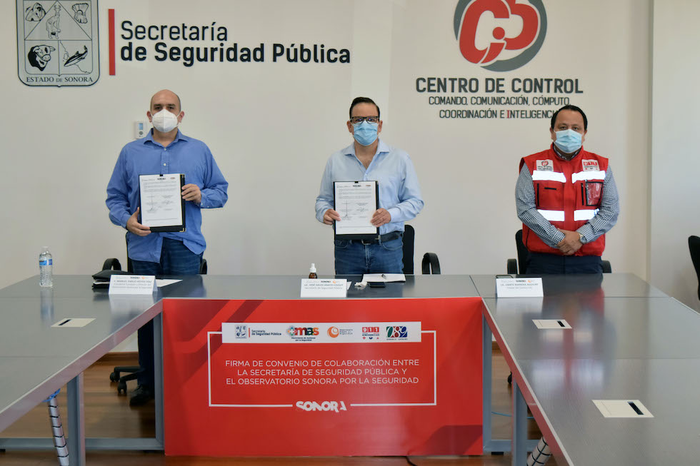 Compartirán información SSP y Observatorio Sonora por la Seguridad para prevención del delito