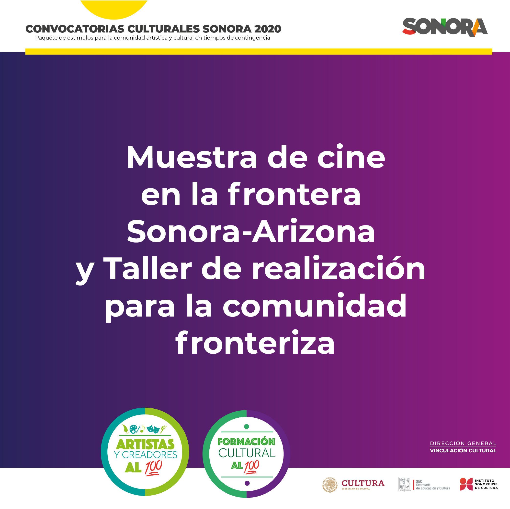 Lanza ISC doble invitación a cineastas de Sonora y Arizona