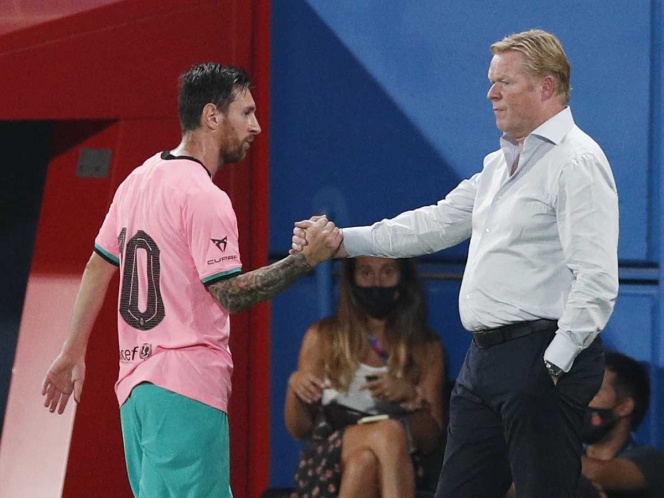 Koeman satisfecho con la unidad de Messi