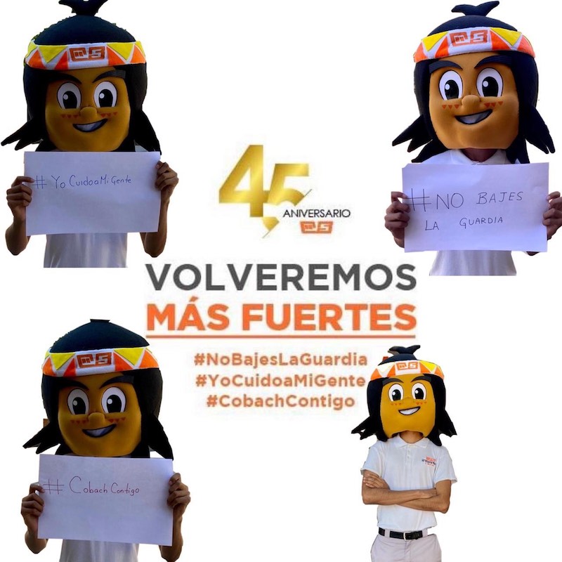 Promueve Cobach campaña “No Bajes la Guardia” ante COVID-19