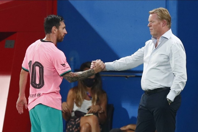 Koeman espera un mejor rendimiento de Messi