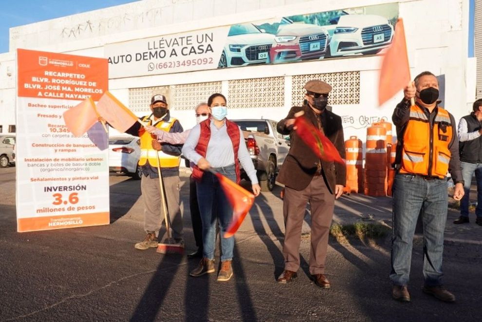 Inicia Celida López reparación de tramo severamente dañado del bulevar Rodríguez