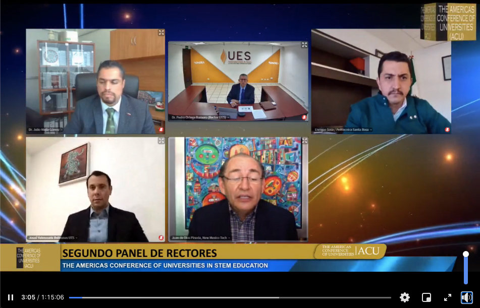 Participa UES en foro internacional de Universidades de las Américas