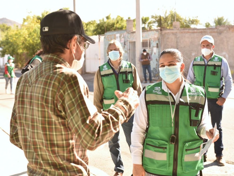 Refuerzan Celida López y Brigadas de Vida medidas preventivas en colonias de Hermosillo