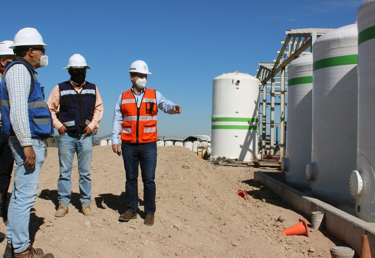Registra el 77 por ciento de avance la construcción de la planta desalinizadora