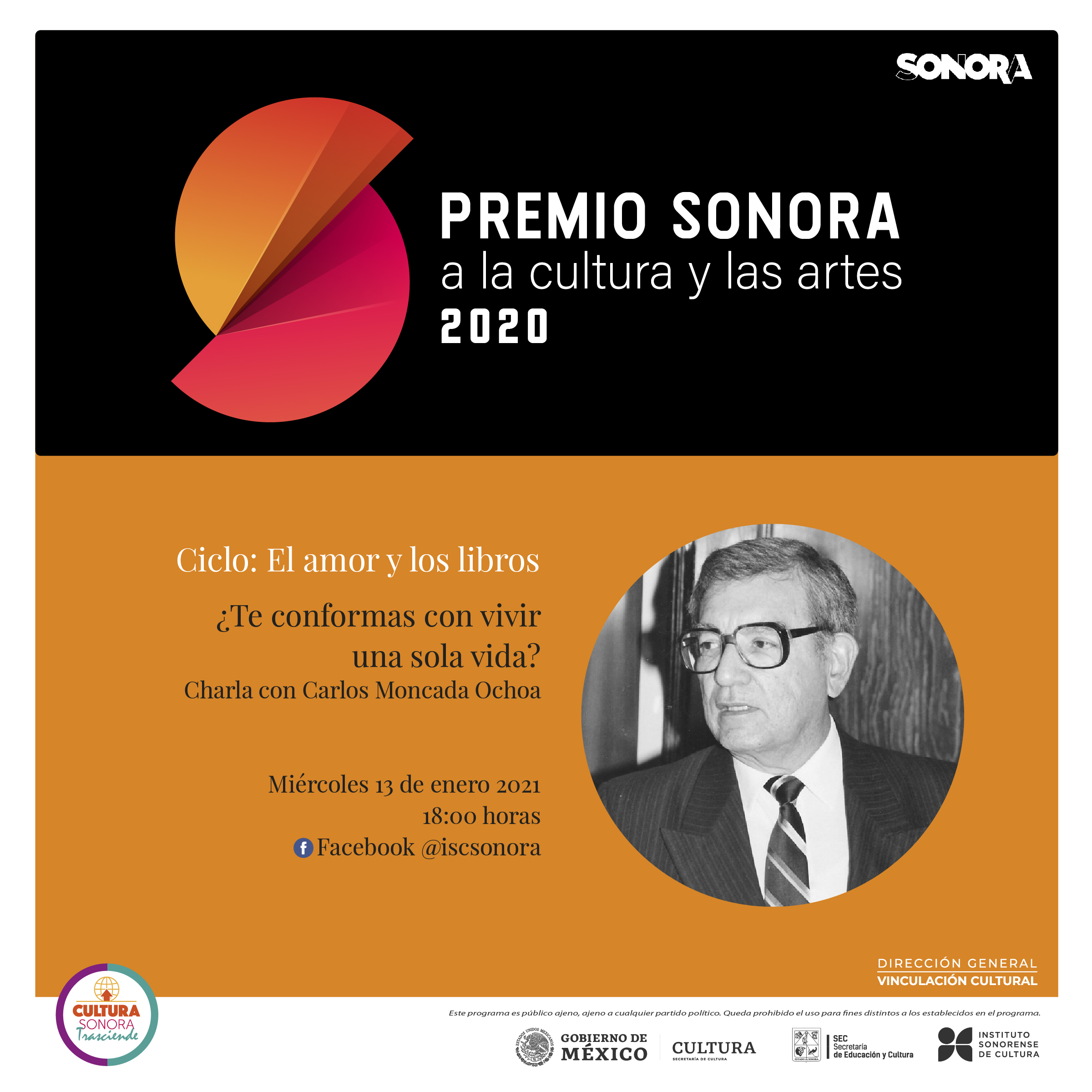 Impartirá Carlos Moncada ciclo de charlas “El amor y los libros”