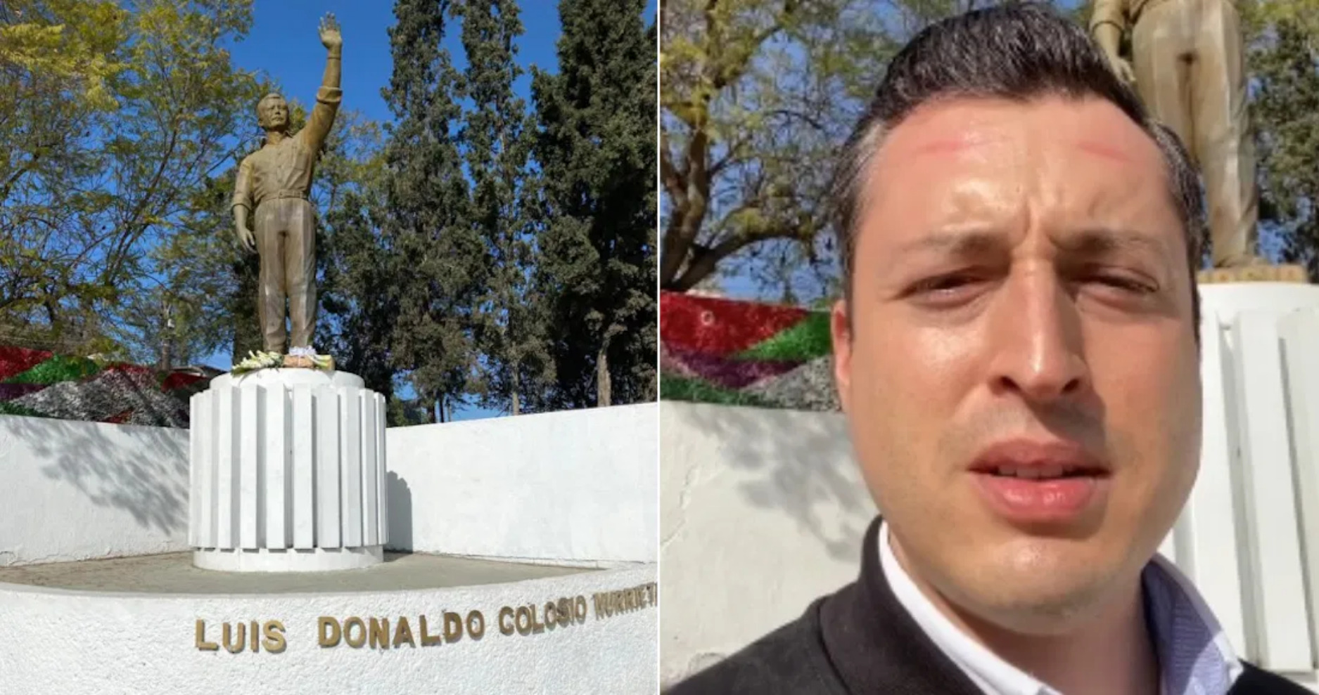 El hijo de Colosio fue al sitio del magnicidio ¿Lucra? ¿Algo más?