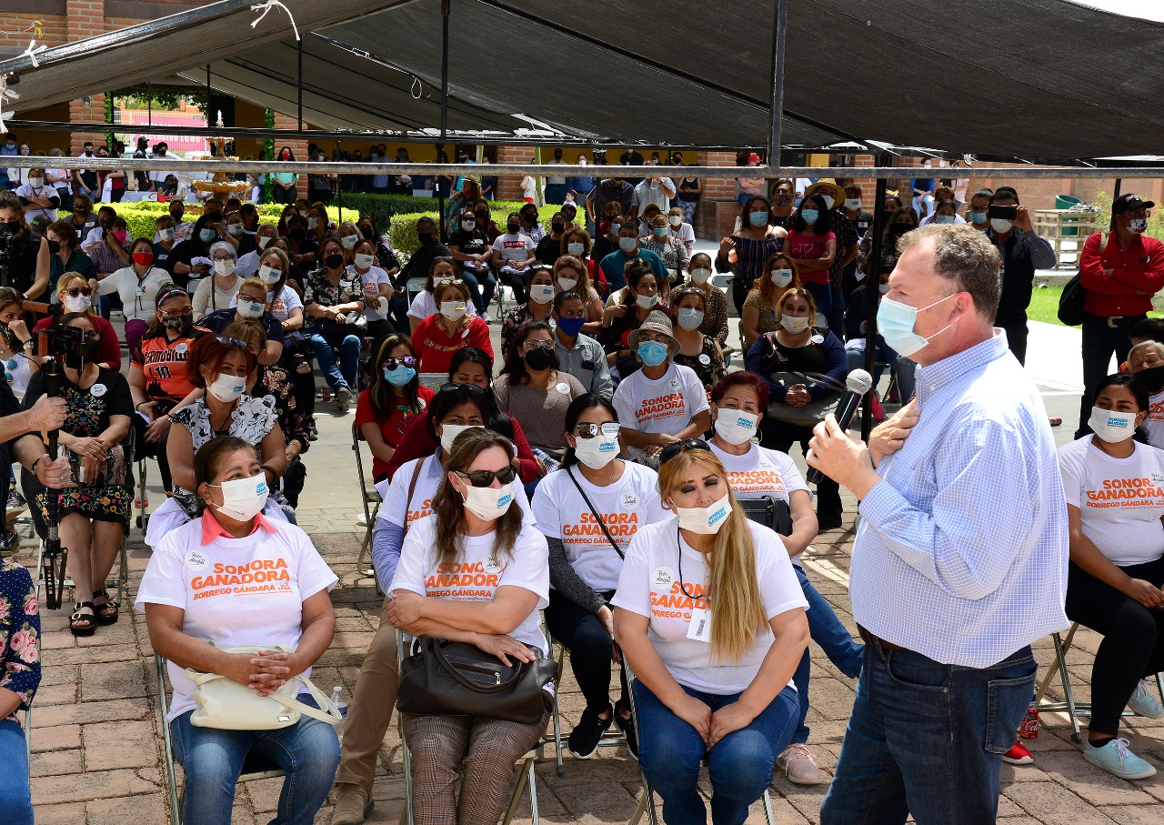 Todo el apoyo para mujeres que quieran emprender un negocio, anuncia el “Borrego” Gándara