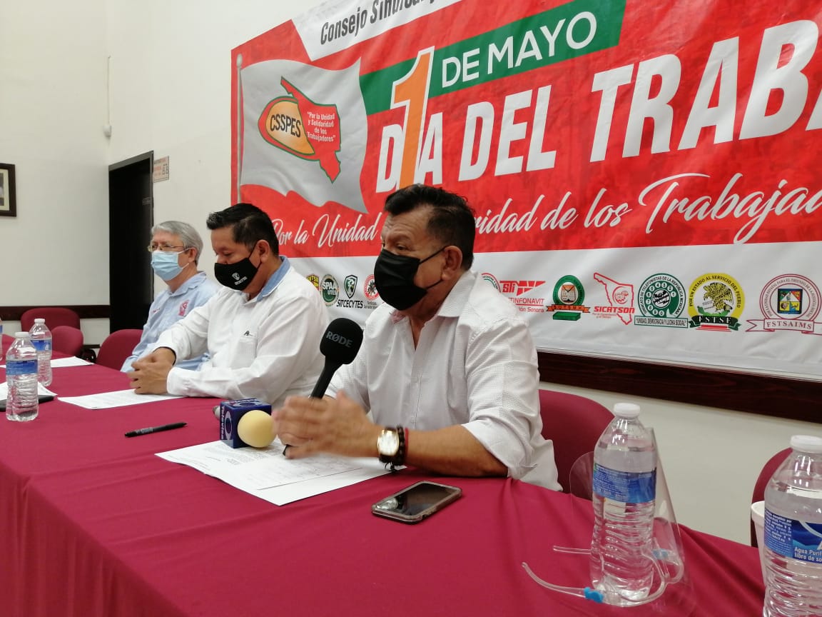 Consejo Sindical, confirma cancelación del desfile del primero de mayo por cuestiones del Covid-19