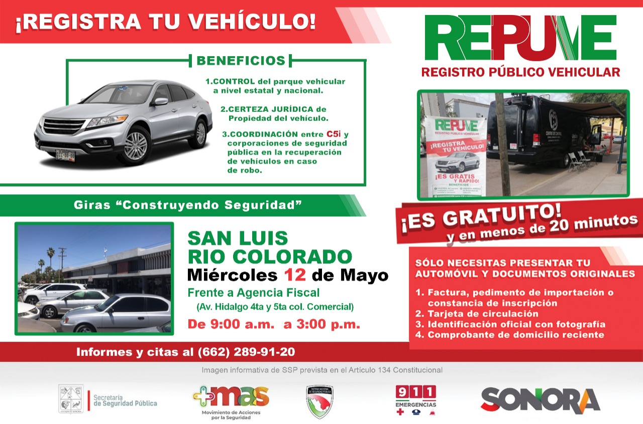 Recuperan carros con Repuve y tecnología del C5i Sonora