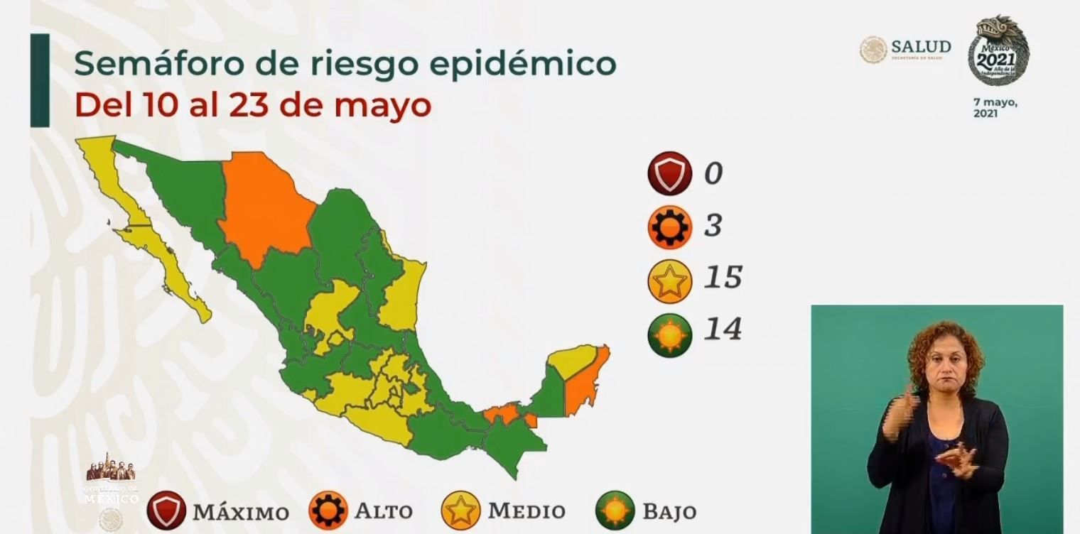 Sonora pasa a verde en el semáforo Epidemiológico nacional