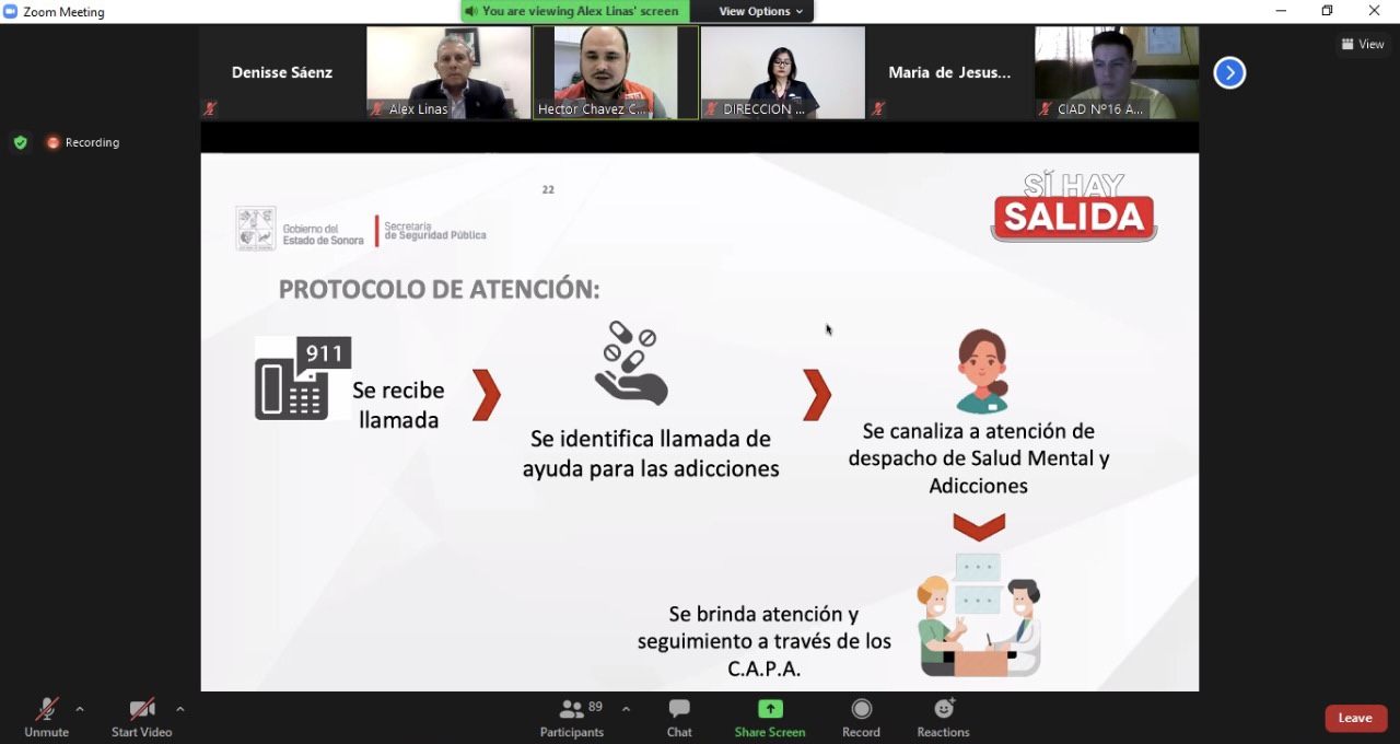 Previene SSP a más de 39 mil sonorenses sobre adicciones