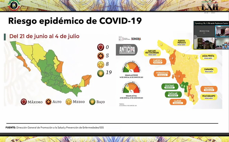 Reciben diputados informe de actualización sobre la situación del Covid
