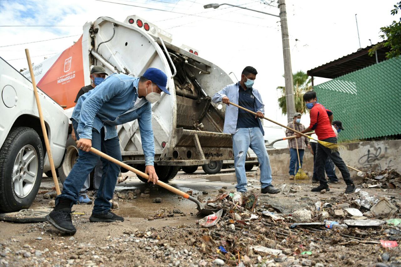 Realiza Ayuntamiento de Hermosillo acciones para mitigar el impacto de las lluvias
