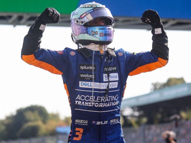 Ricciardo conquista el GP de Italia; error aleja a ‘Checo’ del podio