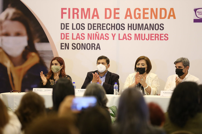 Firman adhesión a la Agenda de los Derechos Humanos de las Niñas y Mujeres en Sonora