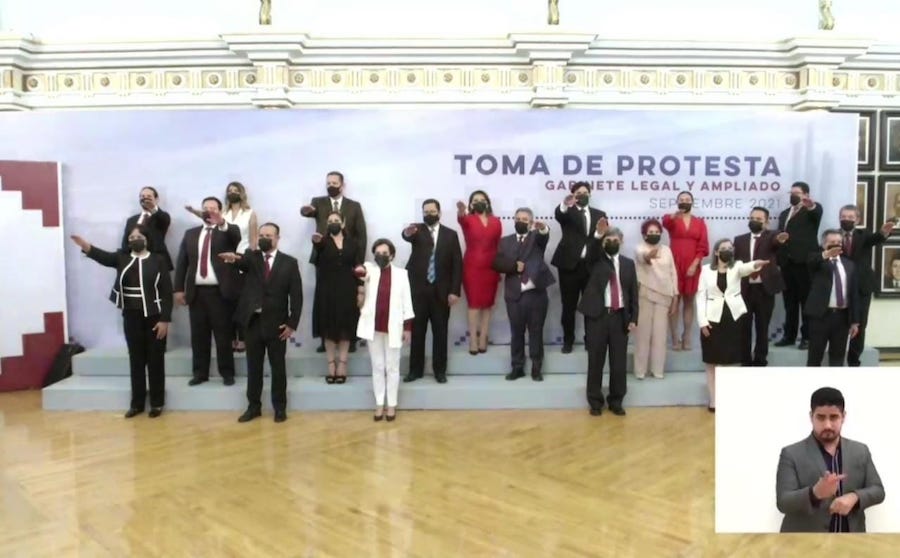 Toma protesta Alfonso Durazo a los integrantes de su gabinete